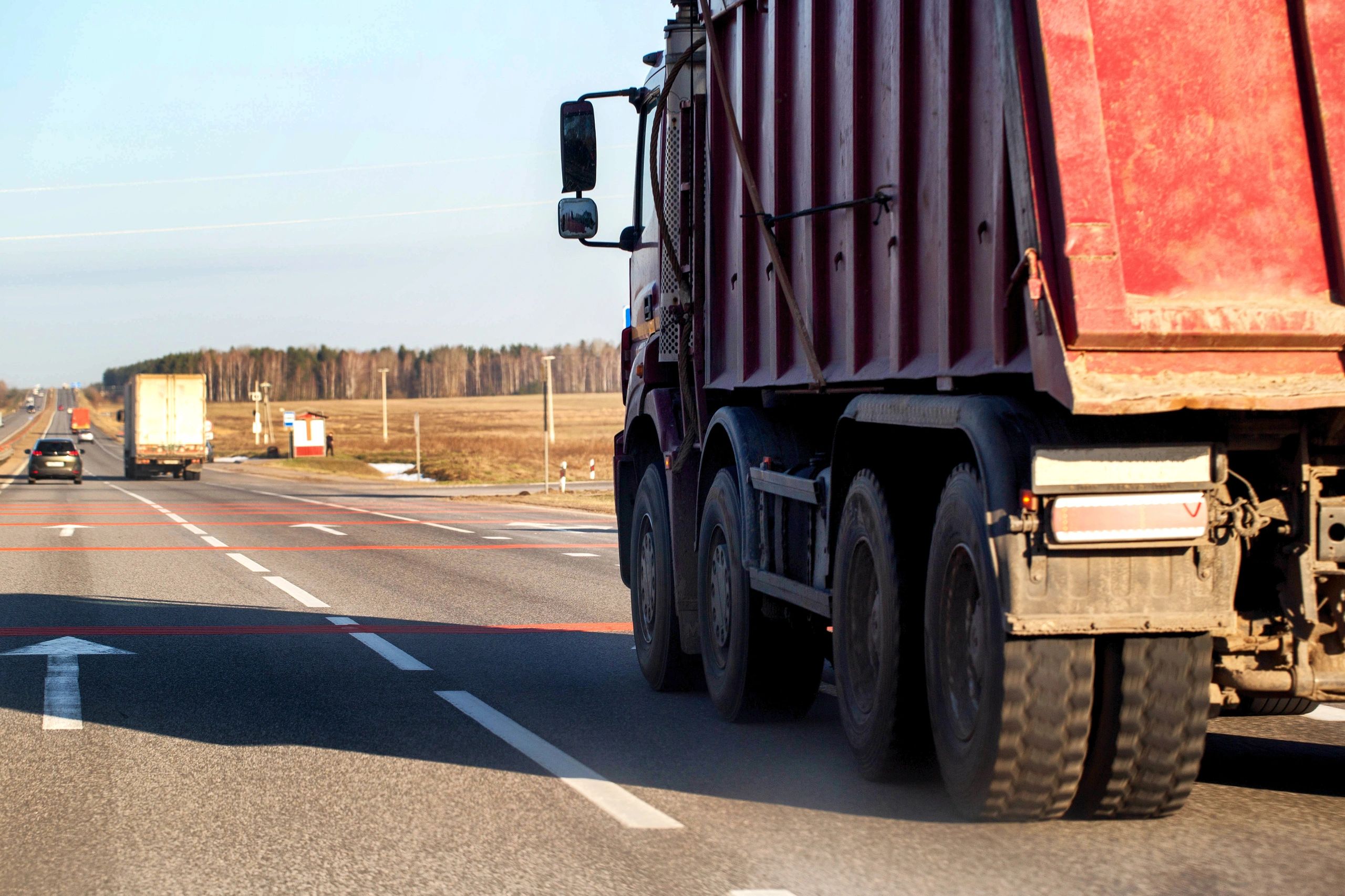 Heavy-duty hauling truck ready for junk removal service